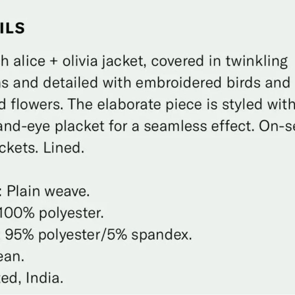 Alice + Olivia Rory Beaded Embellished Jacket Bird Long  Coat Size S $1095 - Picture 10 of 11